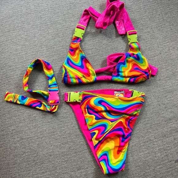 Rainbow rave set 3 PIECES - Picture 2 of 6